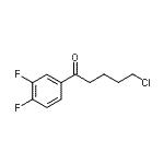 结构式 CAS# 898761-51-8, 5-氯-1-(3,4-二氟苯基)-1-戊酮