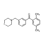 structure of CAS# 898763-16-1, (2,5-Dimethylphenyl)[3-(4-thiomorpholinylmethyl)phenyl]methanone;2,5-dimethyl-3'-thiomorpholinomethyl benzophenone