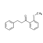 structure of CAS# 898764-18-6, 1-[2-(Methylsulfanyl)phenyl]-3-phenyl-1-propanone;3-phenyl-2'-thiomethylpropiophenone