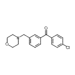 结构式 CAS# 898765-44-1, (4-氯苯基)[3-(4-吗啉基甲基)苯基]甲酮