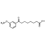 结构式 CAS# 898765-63-4, 8-(3-甲氧基苯基)-8-氧代辛酸