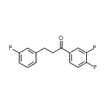 structure of CAS# 898767-69-6, 1-(3,4-Difluorophenyl)-3-(3-fluorophenyl)-1-propanone;3',4'-Difluoro-3-(3-fluorophenyl)propiophenone