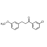 结构式 CAS# 898774-68-0, 1-(3-氯苯基)-3-(3-甲氧基苯基)-1-丙酮