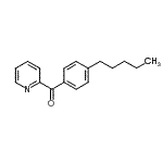 结构式 CAS# 898779-94-7, (4-戊基苯基)(2-吡啶基)甲酮