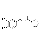 structure of CAS# 898779-99-2, 1-Cyclopentyl-3-(3,4-dimethylphenyl)-1-propanone;cyclopentyl 2-(3,4-dimethylphenyl)ethyl ketone