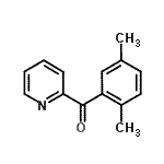 结构式 CAS# 898780-48-8, (2,5-二甲基苯基)(2-吡啶基)甲酮
