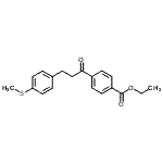 结构式 CAS# 898780-97-7, 乙基4-{3-[4-(甲硫基)苯基]丙酰}苯甲酸酯