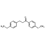 结构式 CAS# 898781-01-6, 1,3-二[4-(甲硫基)苯基]-1-丙酮