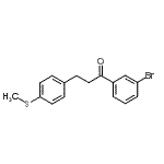 结构式 CAS# 898781-03-8, 1-(3-溴苯基)-3-[4-(甲硫基)苯基]-1-丙酮