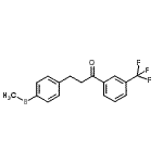 structure of CAS# 898781-55-0, 3-[4-(Methylsulfanyl)phenyl]-1-[3-(trifluoromethyl)phenyl]-1-propanone;3-(4-thiomethylphenyl)-3'-trifluoromethylpropiophenone