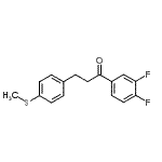 结构式 CAS# 898781-79-8, 1-(3,4-二氟苯基)-3-[4-(甲硫基)苯基]-1-丙酮