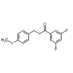 结构式 CAS# 898781-81-2, 1-(3,5-二氟苯基)-3-[4-(甲硫基)苯基]-1-丙酮