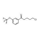 structure of CAS# 898786-25-9, 5-Chloro-1-[3-(trifluoromethoxy)phenyl]-1-pentanone;5-chloro-1-oxo-1-(3-trifluoromethoxyphenyl)pentane