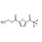 结构式 CAS# 898787-39-8, 乙基5-(三氟乙酰基)-2-噻吩羧酸酯