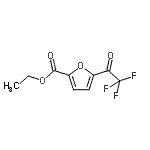 结构式 CAS# 898787-41-2, 乙基5-(三氟乙酰基)-2-糠酸酯