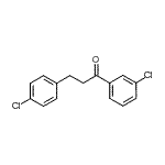structure of CAS# 898787-88-7, 1-(3-Chlorophenyl)-3-(4-chlorophenyl)-1-propanone;3'-chloro-3-(4-chlorophenyl)propiophenone
