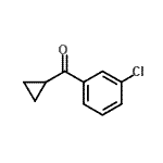 结构式 CAS# 898789-97-4, (3-氯苯基)(环丙基)甲酮