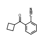 结构式 CAS# 898790-46-0, 2-(环丁基羰基)苯甲腈