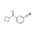 结构式 CAS# 898790-48-2, 3-(环丁基羰基)苯甲腈