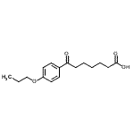结构式 CAS# 898791-79-2, 7-氧代-7-(4-丙氧基苯基)庚酸