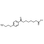 结构式 CAS# 898791-82-7, 8-氧代-8-(4-丙氧基苯基)辛酸