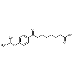 structure of CAS# 898791-94-1, 8-(4-Isopropoxyphenyl)-8-oxooctanoic acid;8-Oxo-8-(4-isopropoxyphenyl)octanoic acid