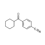 结构式 CAS# 898792-14-8, 4-(环己基羰基)苯甲腈