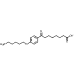结构式 CAS# 898792-15-9, 8-[4-(己氧基)苯基]-8-氧代辛酸