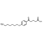 结构式 CAS# 898792-18-2, 5-[4-(庚氧基)苯基]-5-氧代戊酸