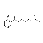 结构式 CAS# 898792-63-7, 7-(2-氯苯基)-7-氧代庚酸