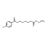 结构式 CAS# 898792-76-2, 乙基8-(4-氟苯基)-8-氧代辛酸酯