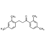 结构式 CAS# 898794-05-3, 1,3-二(2,4-二甲基苯基)-1-丙酮