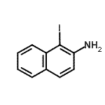 结构式 CAS# 90016-93-6, 1-碘-2-萘胺