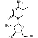 CAS#: 9007-81-2， 4-Amino-1-(beta-D-arabinofuranosyl)-5-fluoro-2(1H)-pyrimidinone