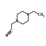 结构式 CAS# 90206-22-7, (4-乙基-1-哌嗪基)乙腈