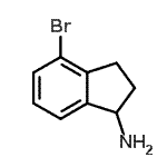 结构式 CAS# 903557-28-8, 4-溴-1-茚满胺