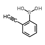 结构式 CAS# 905926-85-4, (2-乙炔基苯基)硼酸