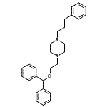 CAS#: 9060-05-3， 1-[2-(Diphenylmethoxy)ethyl]-4-(3-phenylpropyl)piperazine