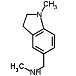 结构式 CAS# 906352-81-6, N-甲基-1-(1-甲基-2,3-二氢-1H-吲哚-5-基)甲胺