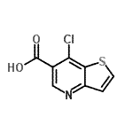 结构式 CAS# 90690-94-1, 7-氯噻吩并[3,2-b]吡啶-6-羧酸