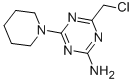 structure of CAS# 90797-31-2, 4-(Chloromethyl)-6-piperidin-1-yl-1,3,5-triazin-2-amine;4-(Chloromethyl)-6-(1-Piperidyl)-1,3,5-Triazin-2-Amine;[4-(Chloromethyl)-6-Piperidino-S-Triazin-2-Yl]Amine;4-(Chloromethyl)-6-(1-Piperidinyl)-1,3,5-Triazin-2-Amine