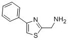 structure of CAS# 90916-45-3, 4-Phenyl-2-Thiazolemethanamine;(4-PHENYL-1,3-THIAZOL-2-YL)METHANAMINE;C-(4-PHENYL-THIAZOL-2-YL)-METHYLAMINE;4-PHENYL-THIAZOL-2-YL-METHYLAMINE