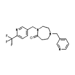 CAS#: 909658-79-3， 1-(3-Pyridinylmethyl)-4-{[6-(trifluoromethyl)-3-pyridinyl]methyl}-1,4-diazepan-5-one