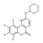 CAS#: 910036-96-3， Pentafluorophenyl 6-(tetrahydro-2H-pyran-4-yloxy)nicotinate