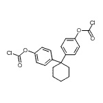 结构式 CAS# 91174-67-3, 1,1-环己烷二基二-4,1-亚苯基二碳酰氯