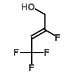 结构式 CAS# 91600-37-2, (2Z)-2,4,4,4-四氟-2-丁烯-1-醇