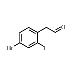 结构式 CAS# 916516-85-3, (4-溴-2-氟苯基)乙醛