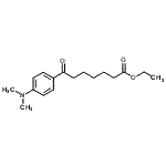 结构式 CAS# 91727-04-7, 乙基7-[4-(二甲基氨基)苯基]-7-氧代庚酸酯