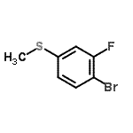 结构式 CAS# 917562-25-5, 1-溴-2-氟-4-(甲硫基)苯