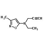 CAS#: 92087-55-3， N-Ethyl-3-methyl-N-(2-propyn-1-yl)-1,2-oxazol-5-amine